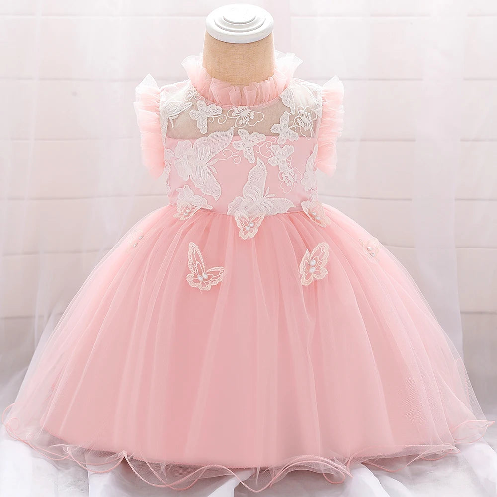 Butterfly Lace Tulle Dress