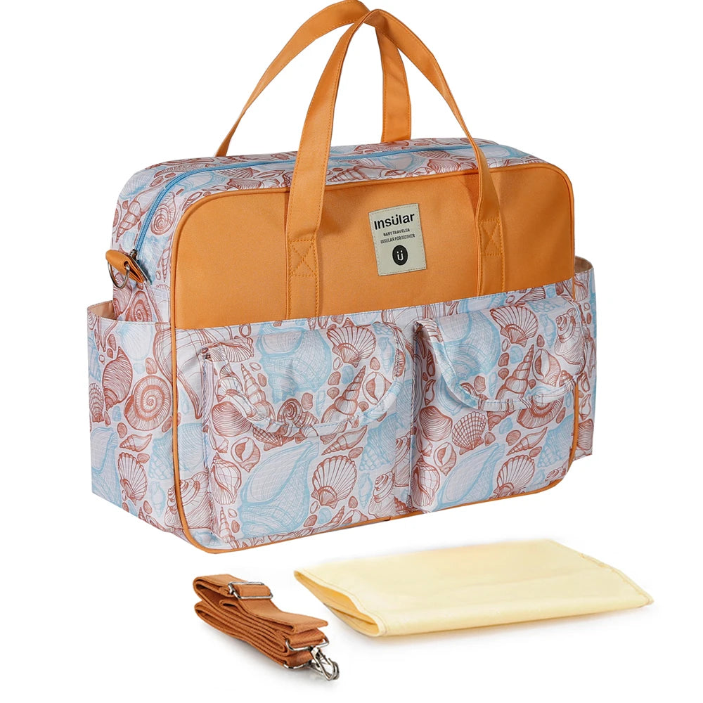 Insular Fashion Print Diaper Bag