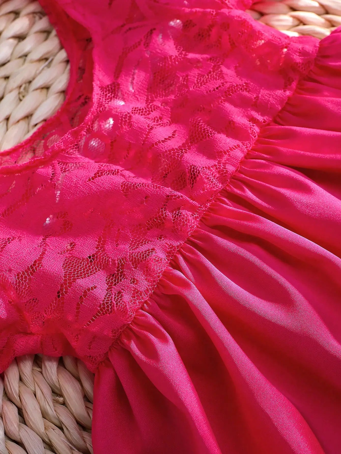 Newborn Photography  Bowknot Lace Dress with Floral Headband