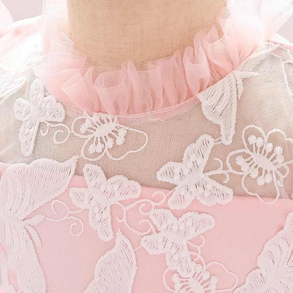 Butterfly Lace Tulle Dress