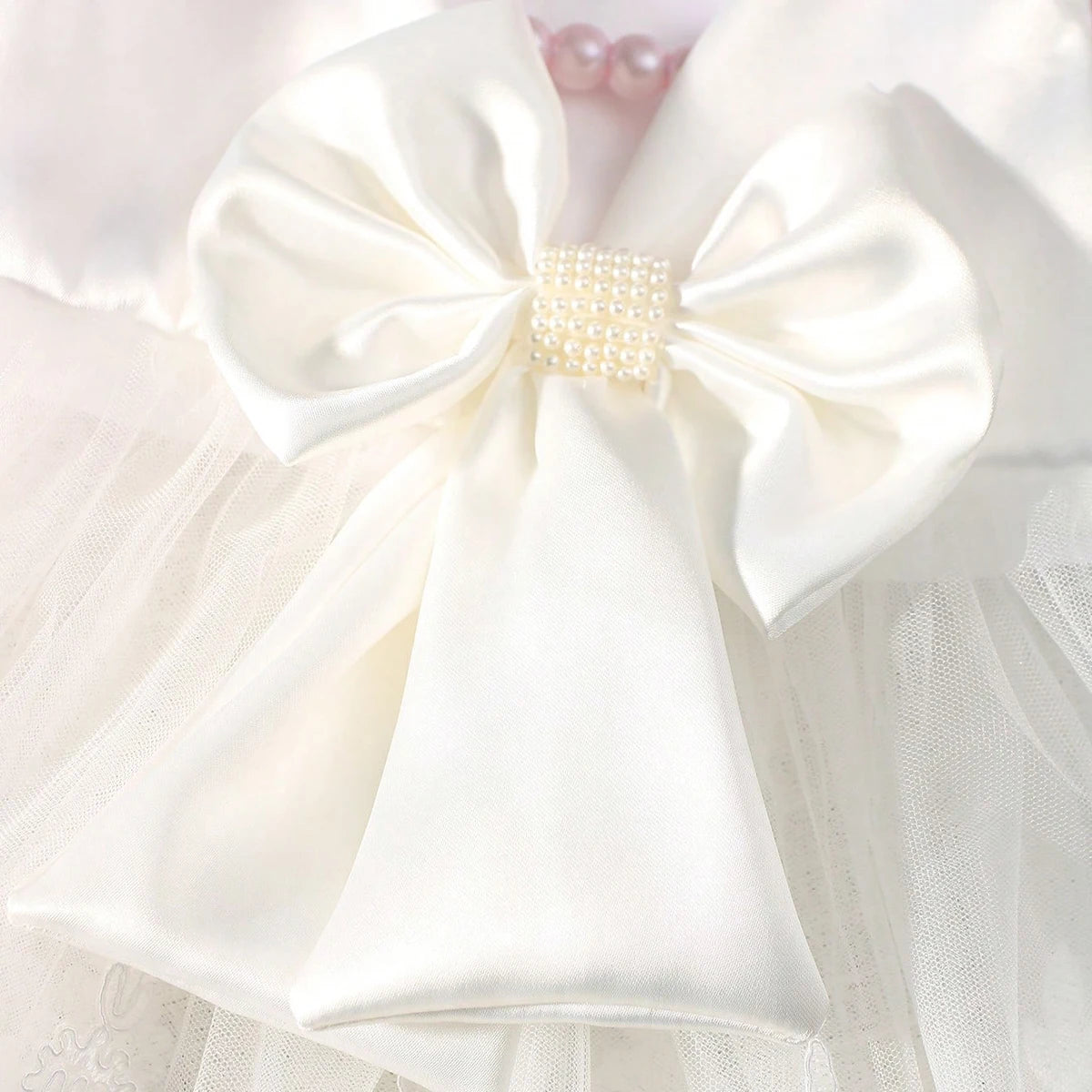 Newborn Photography  White Lace Dress with Headband