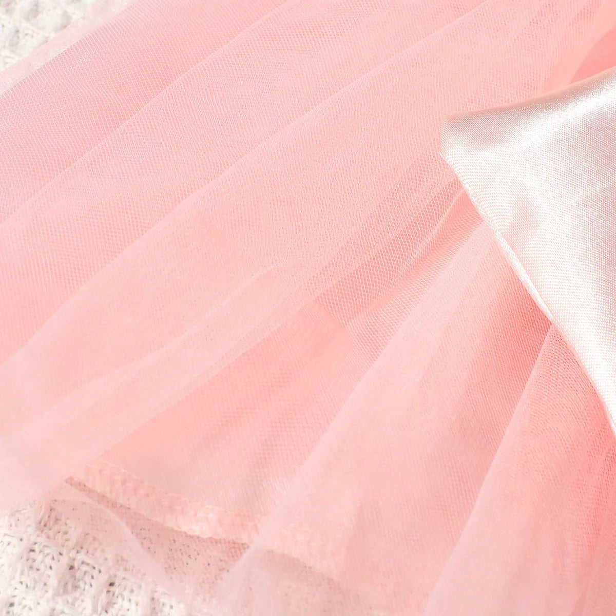 Newborn Photography Big Bow Mesh Dress with Headband