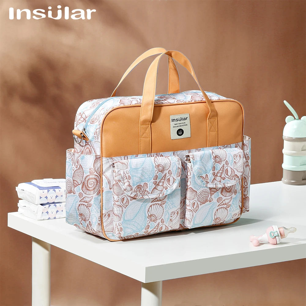 Insular Fashion Print Diaper Bag