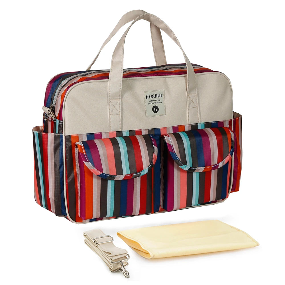 Insular Fashion Print Diaper Bag