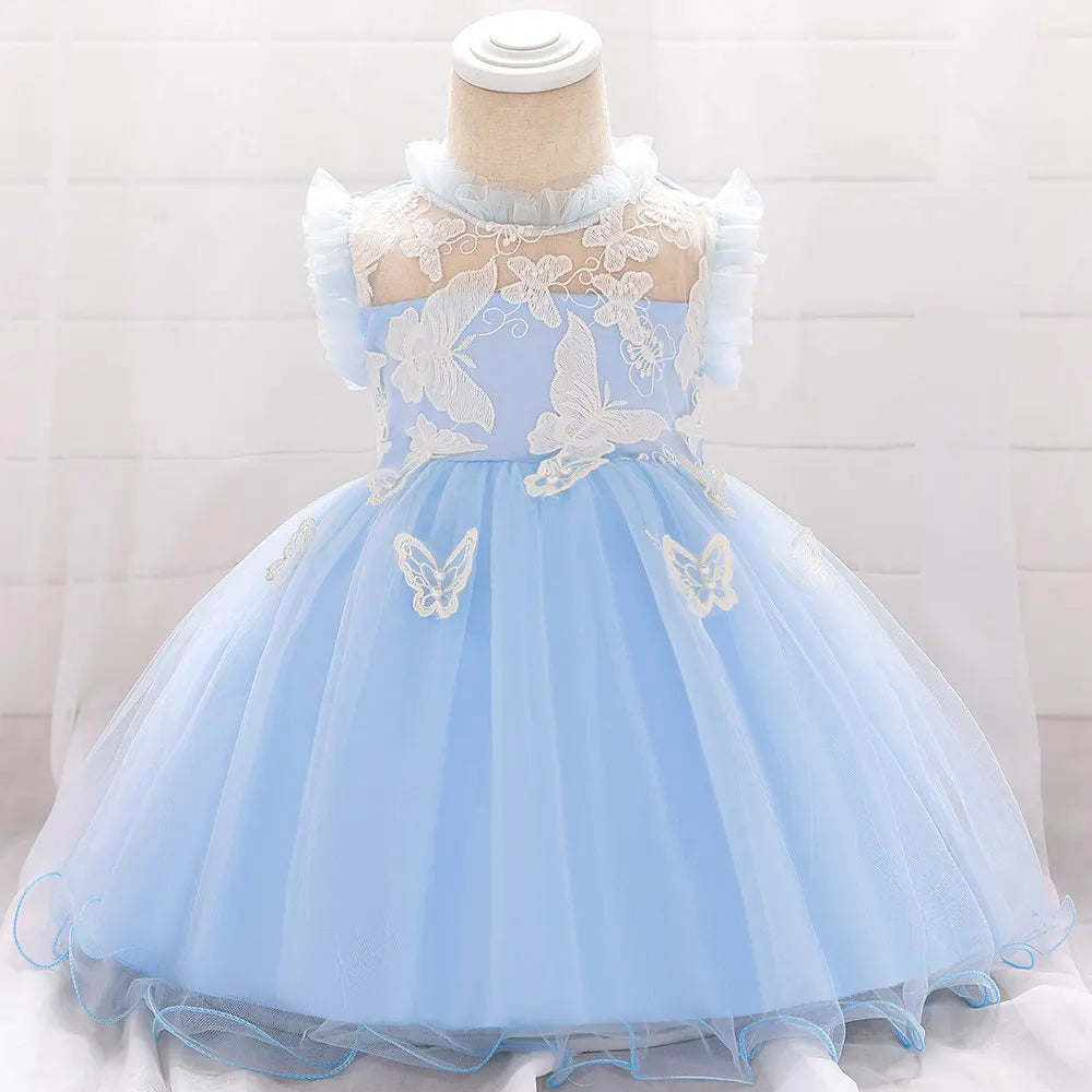 Butterfly Lace Tulle Dress
