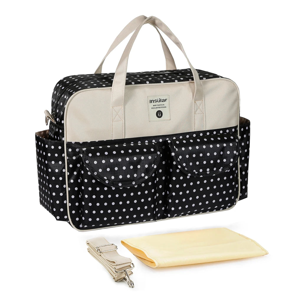 Insular Fashion Print Diaper Bag